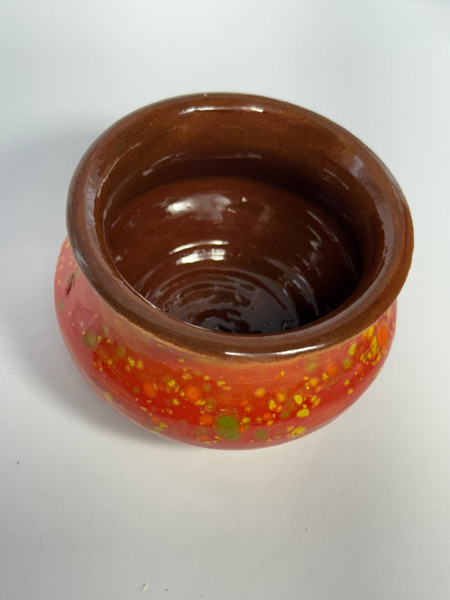 Red Brown Mini Pot