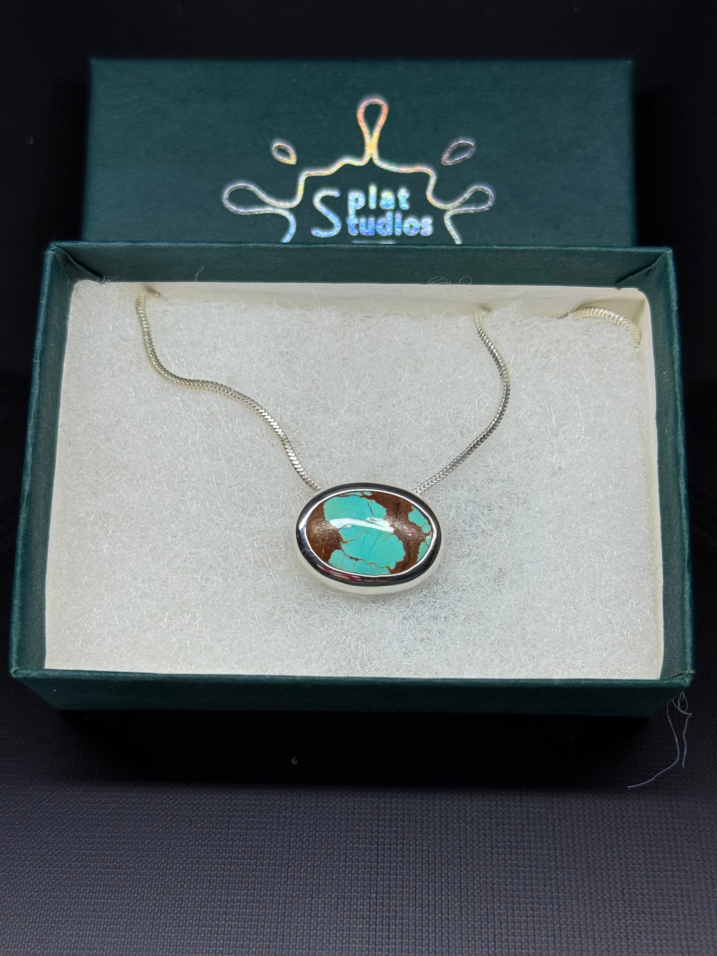 Turquoise, Silver Necklace