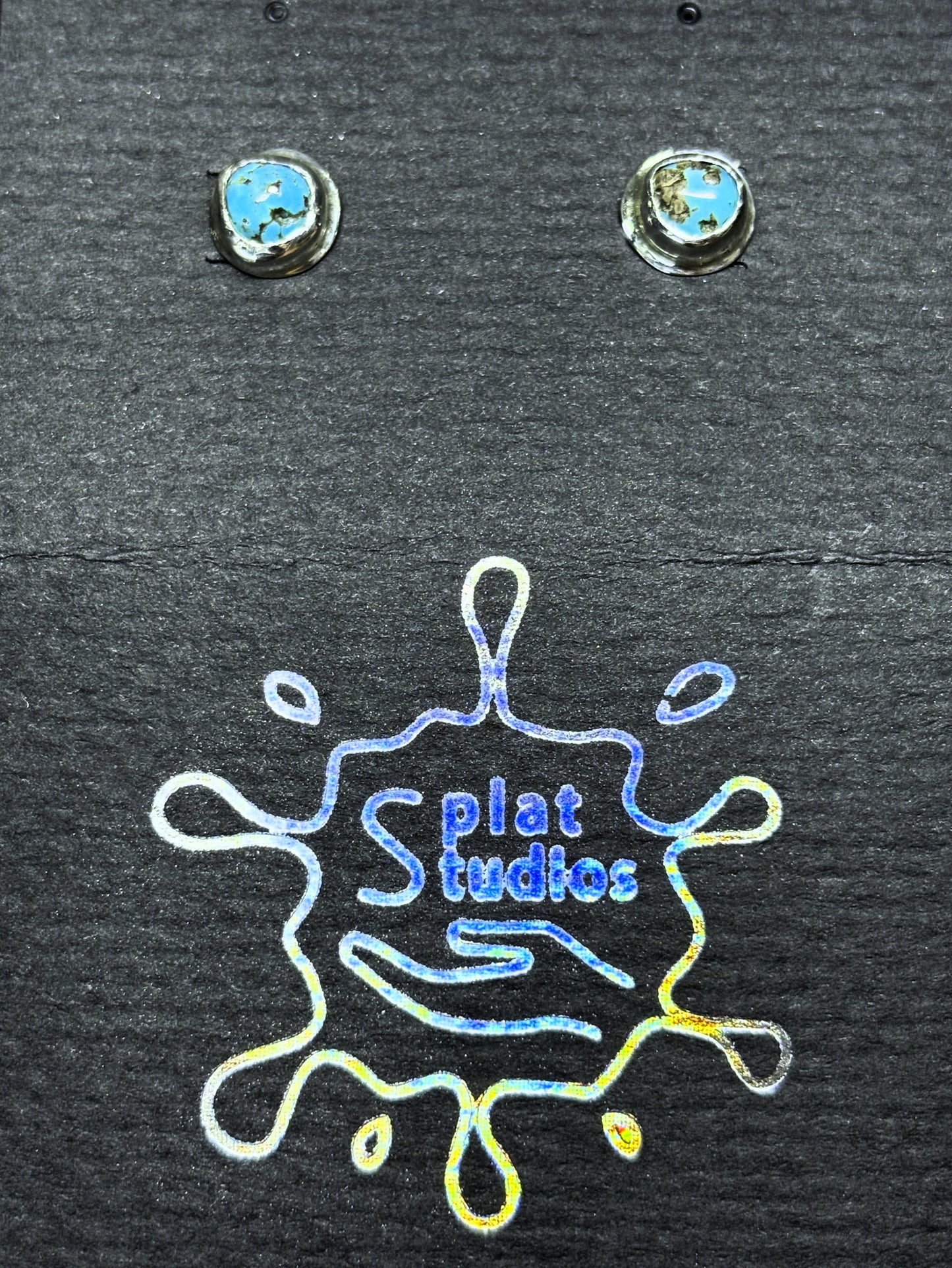 Turquoise Silver Studs