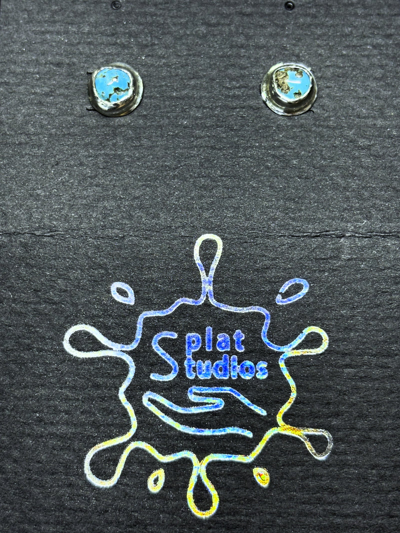 Turquoise Silver Studs