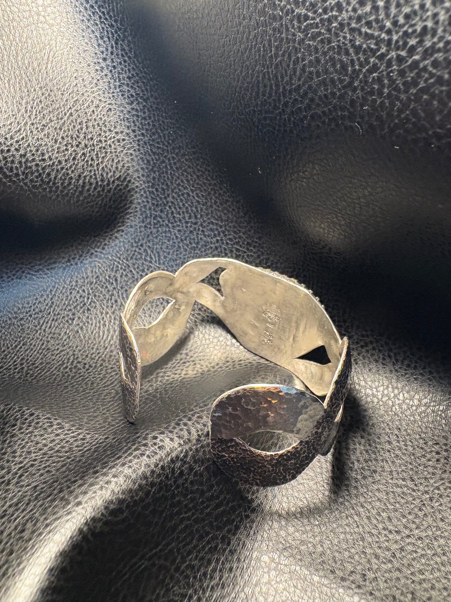 Moonstone Silver Braided Cuff