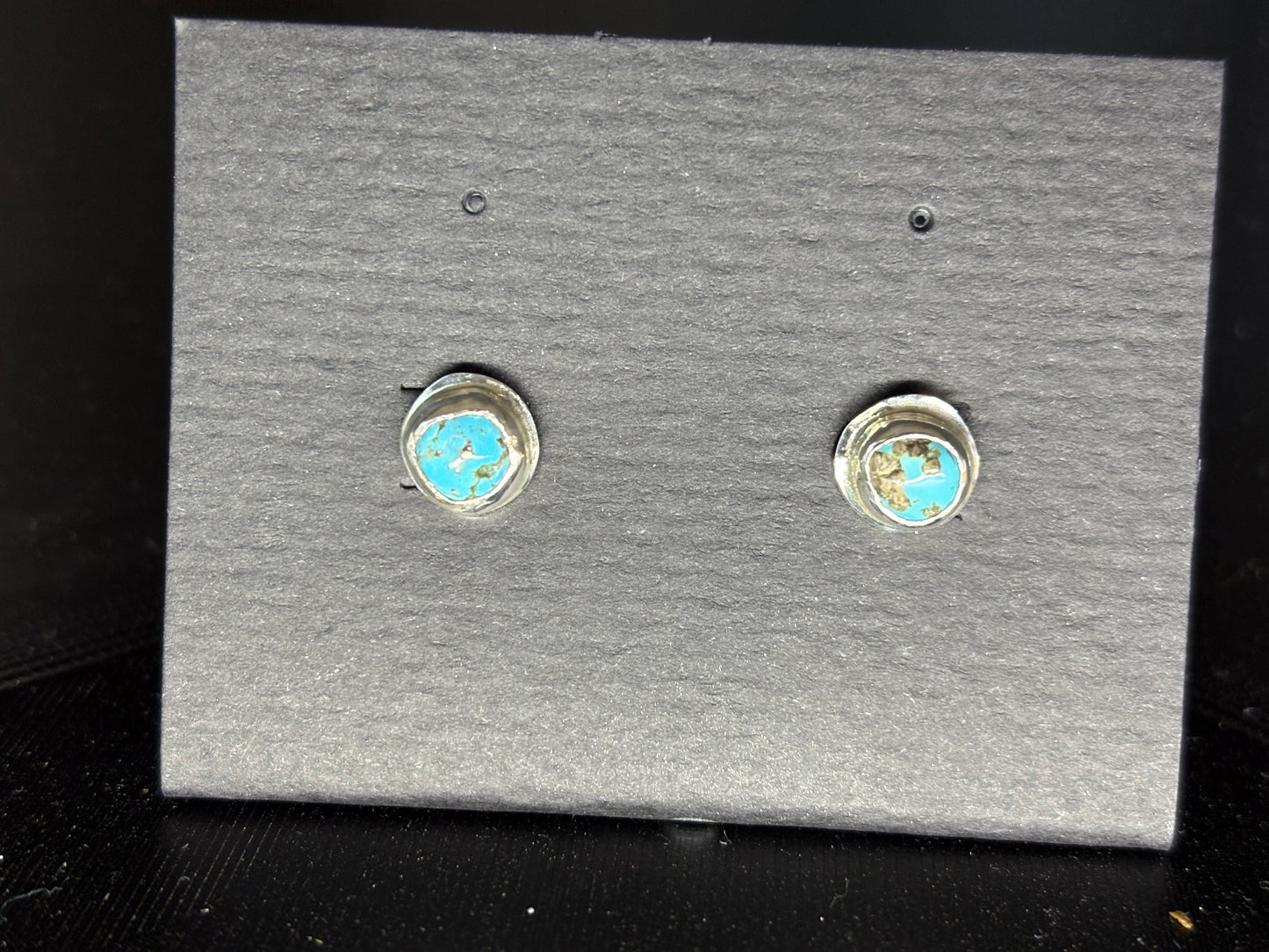 Turquoise Silver Studs