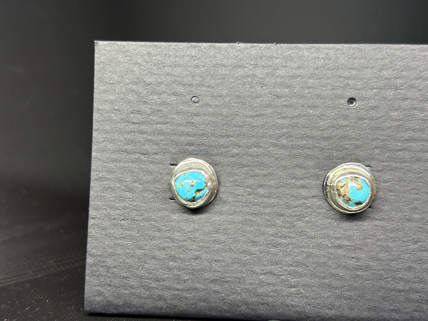 Turquoise Silver Studs
