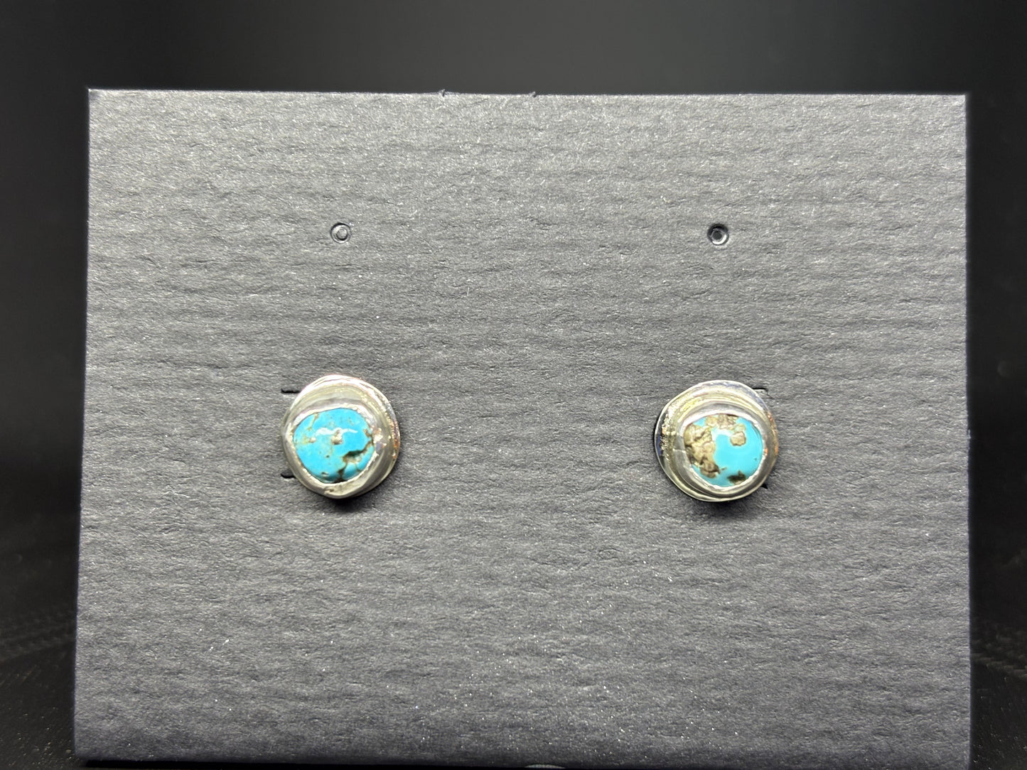 Turquoise Silver Studs