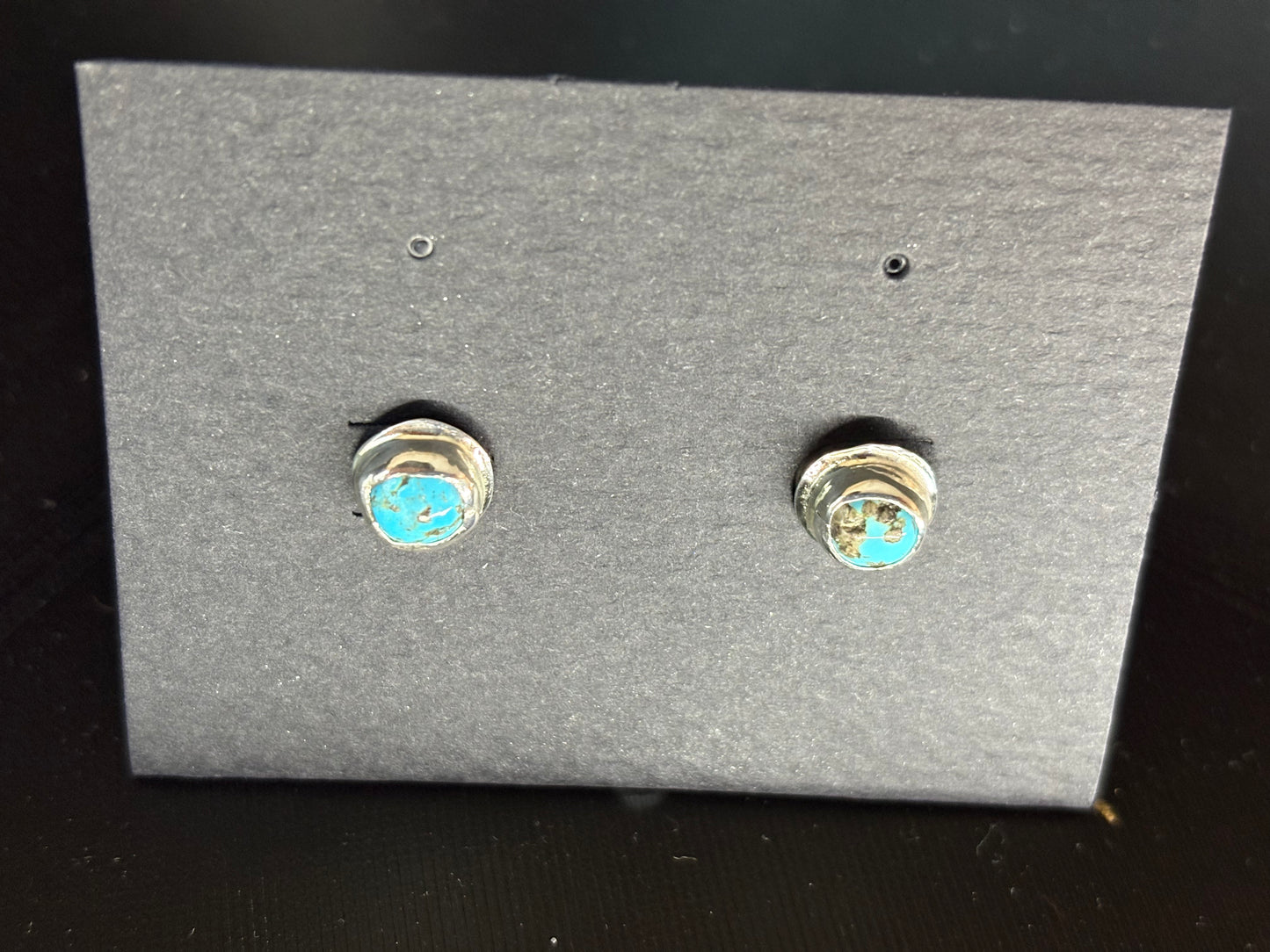 Turquoise Silver Studs