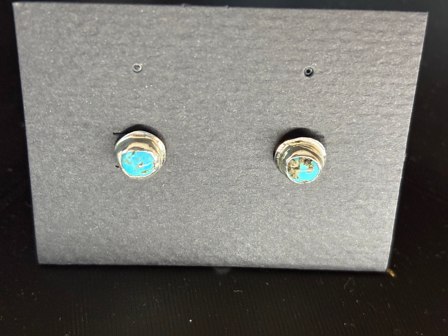 Turquoise Silver Studs