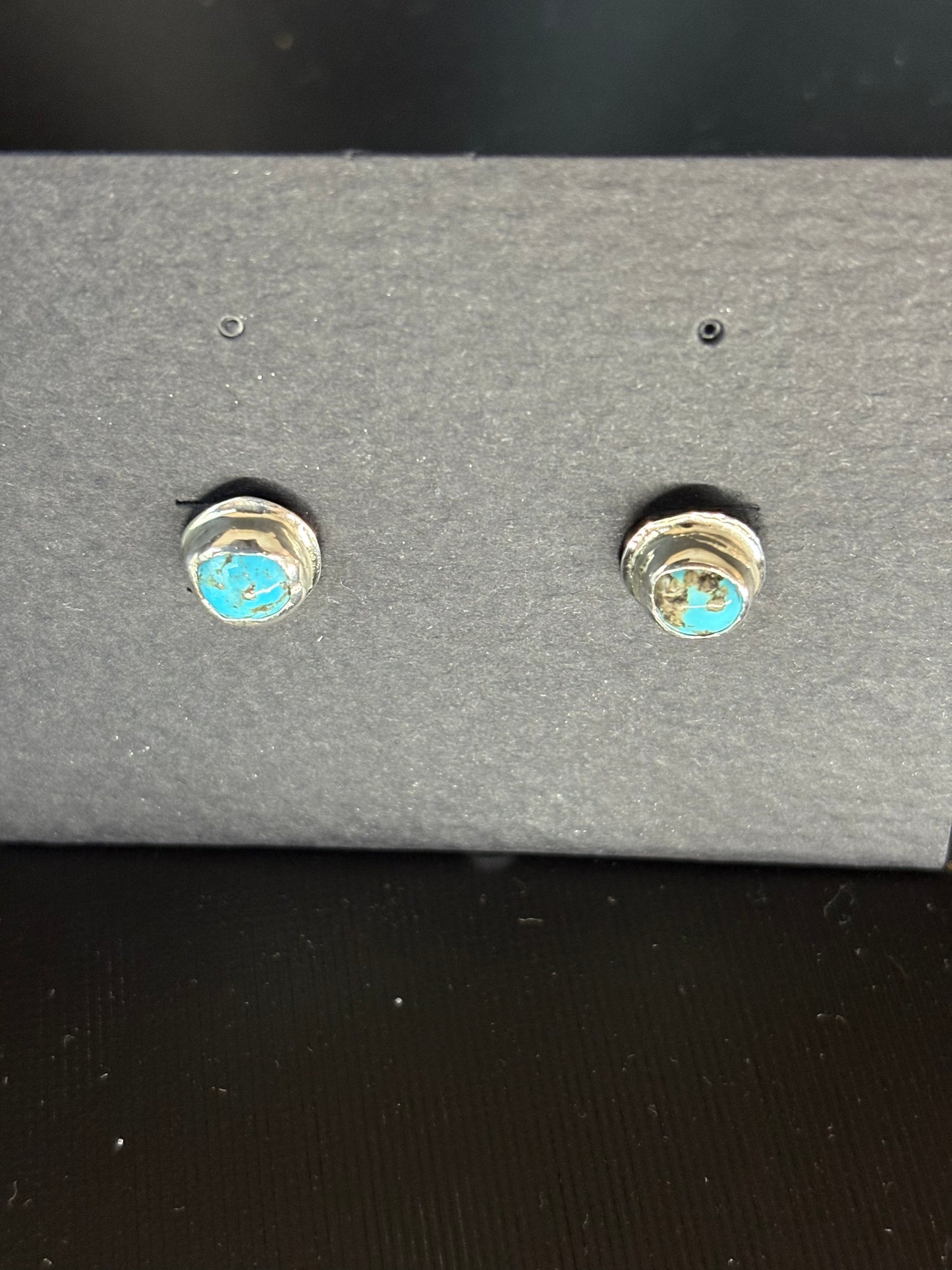 Turquoise Silver Studs