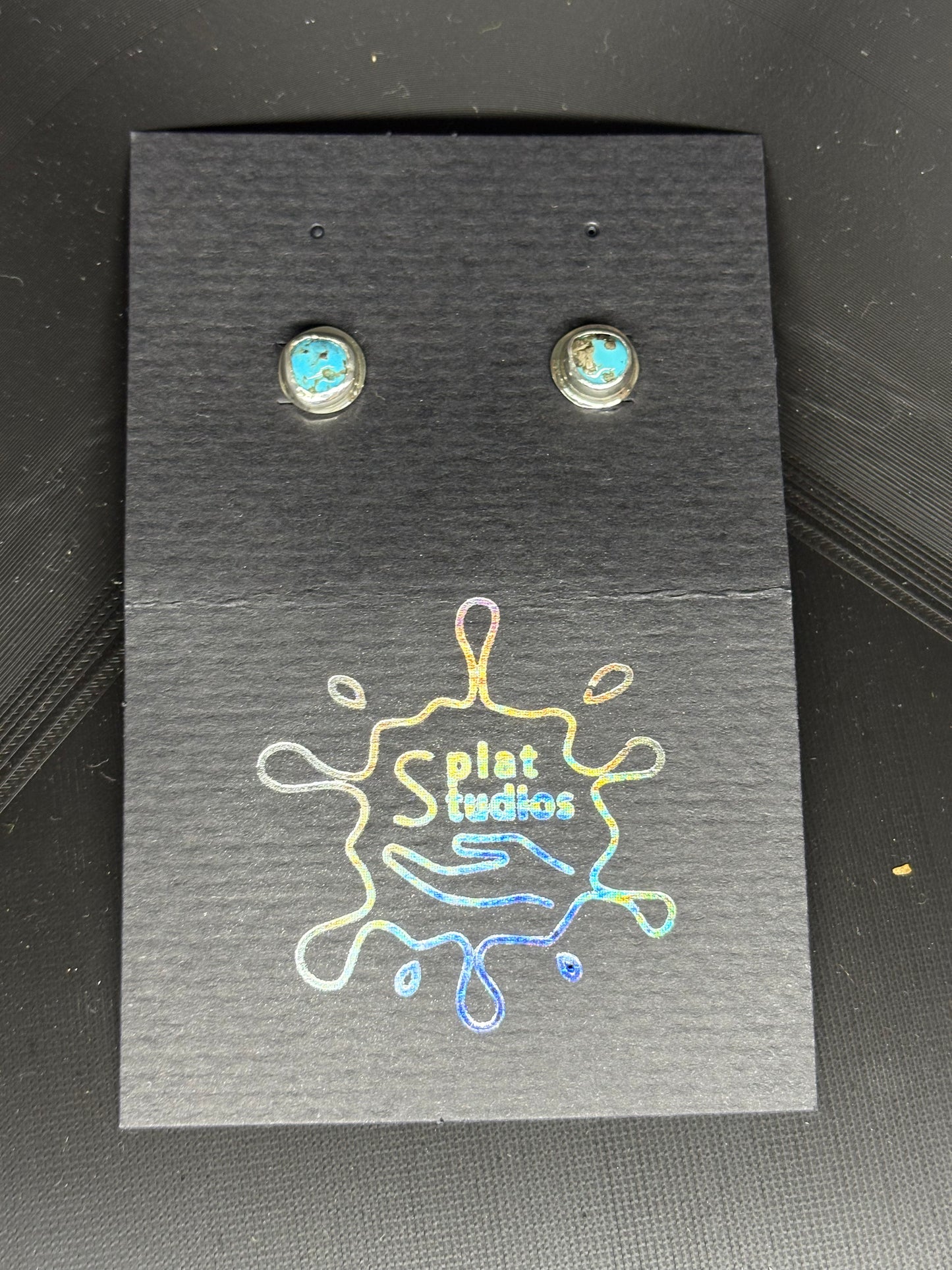 Turquoise Silver Studs