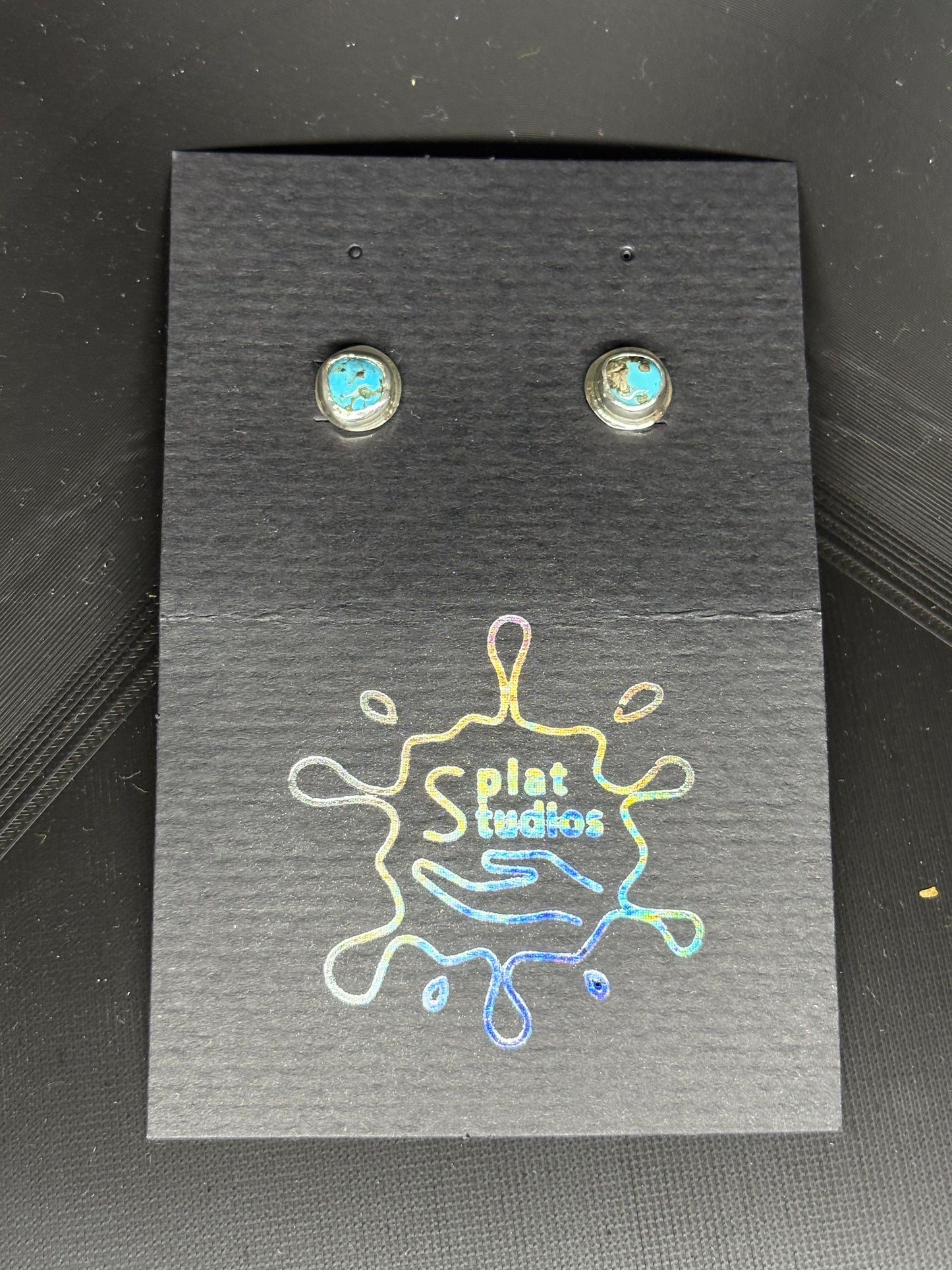 Turquoise Silver Studs