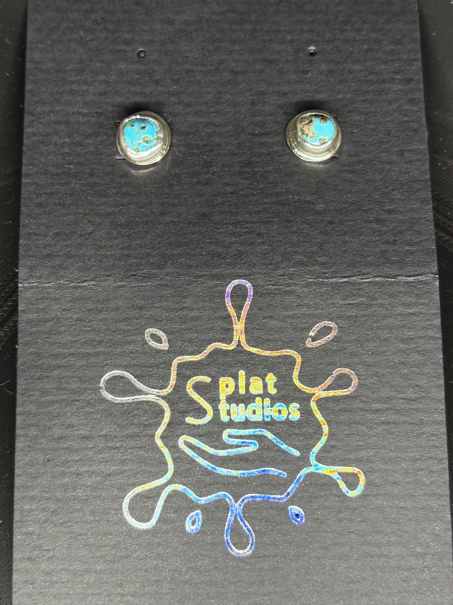 Turquoise Silver Studs