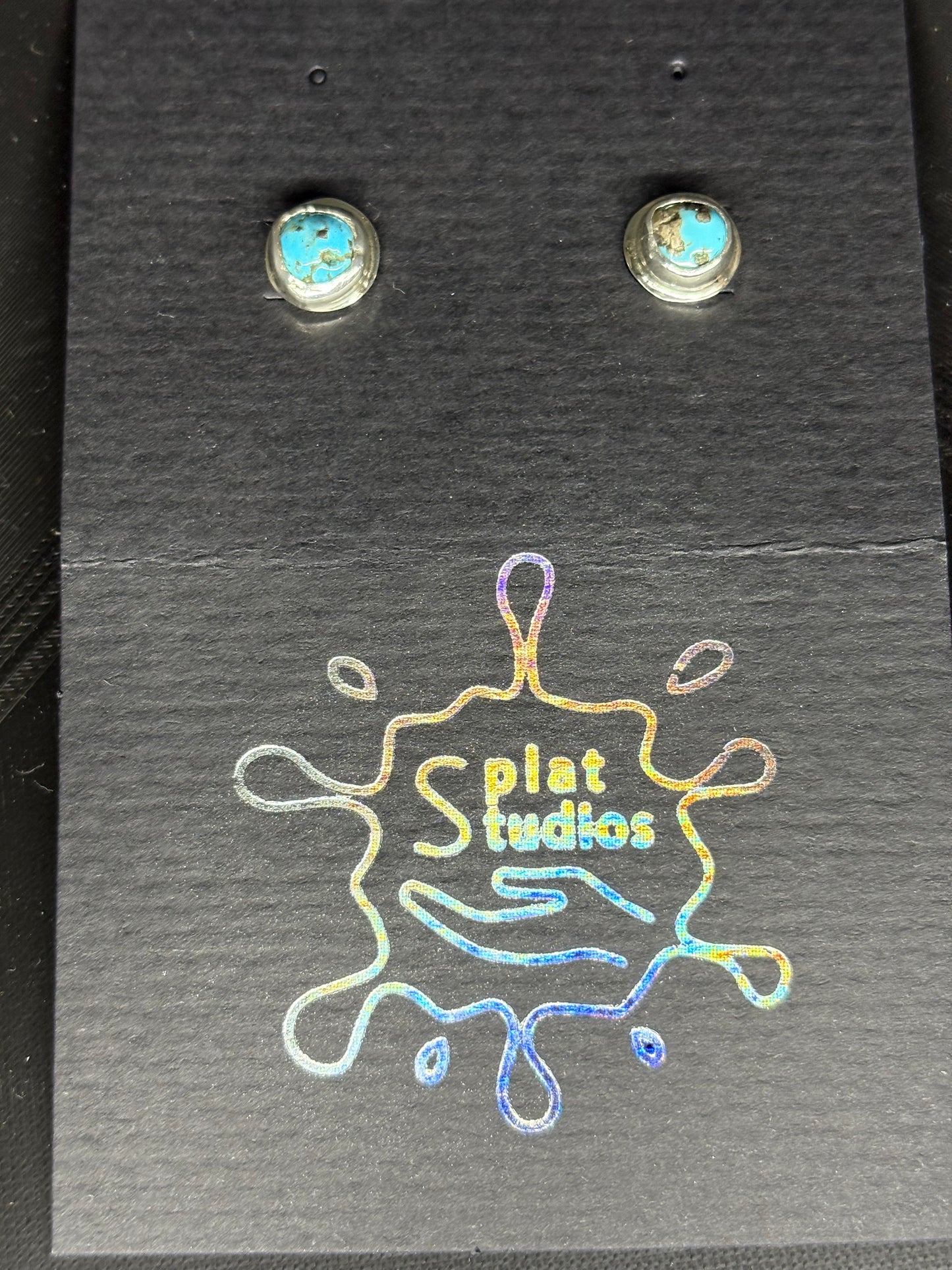 Turquoise Silver Studs