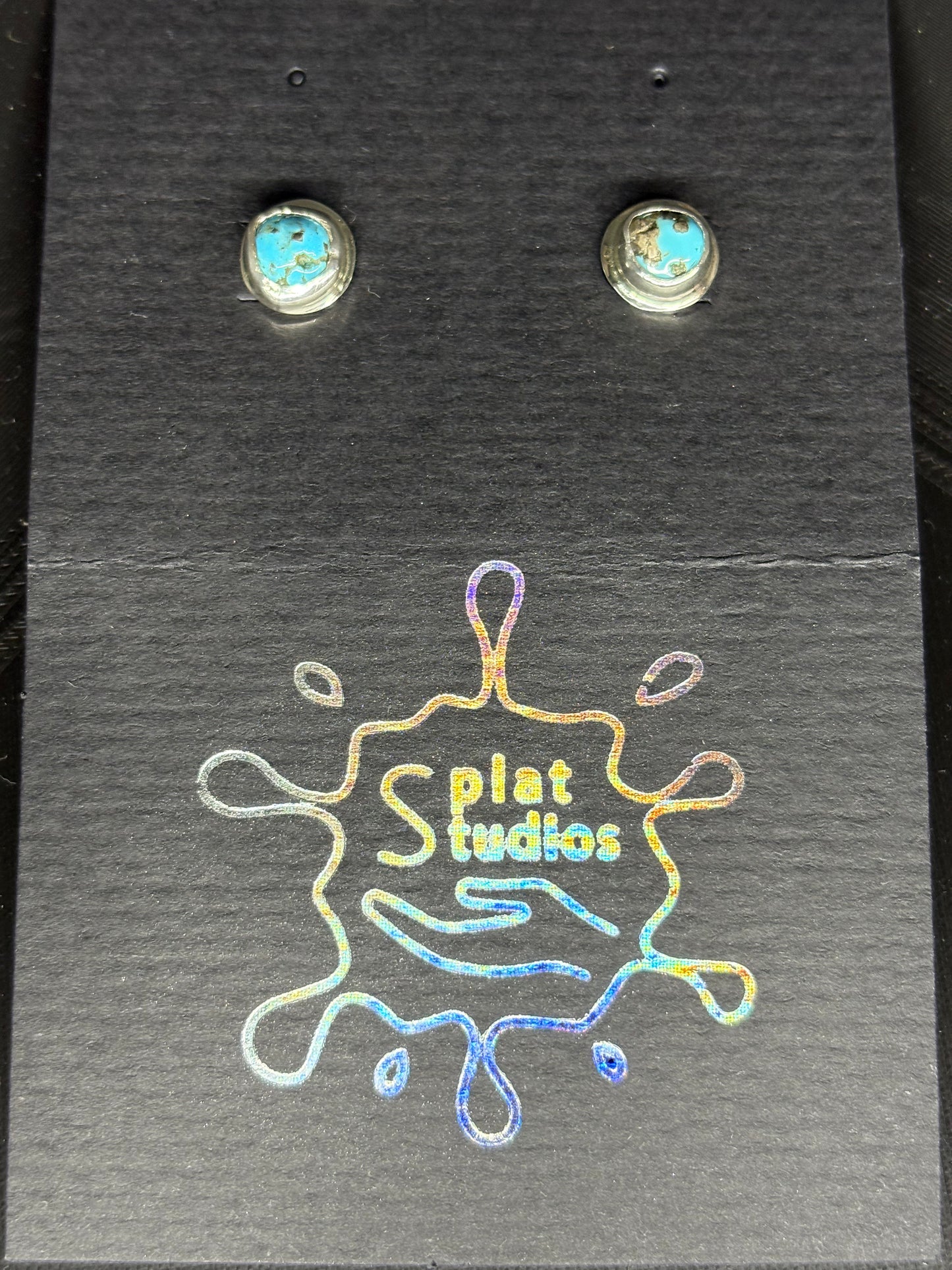 Turquoise Silver Studs