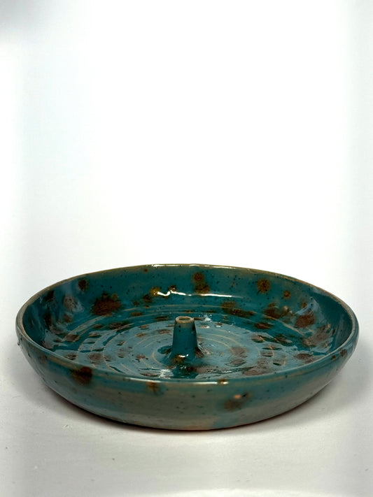 Green Incense Plate