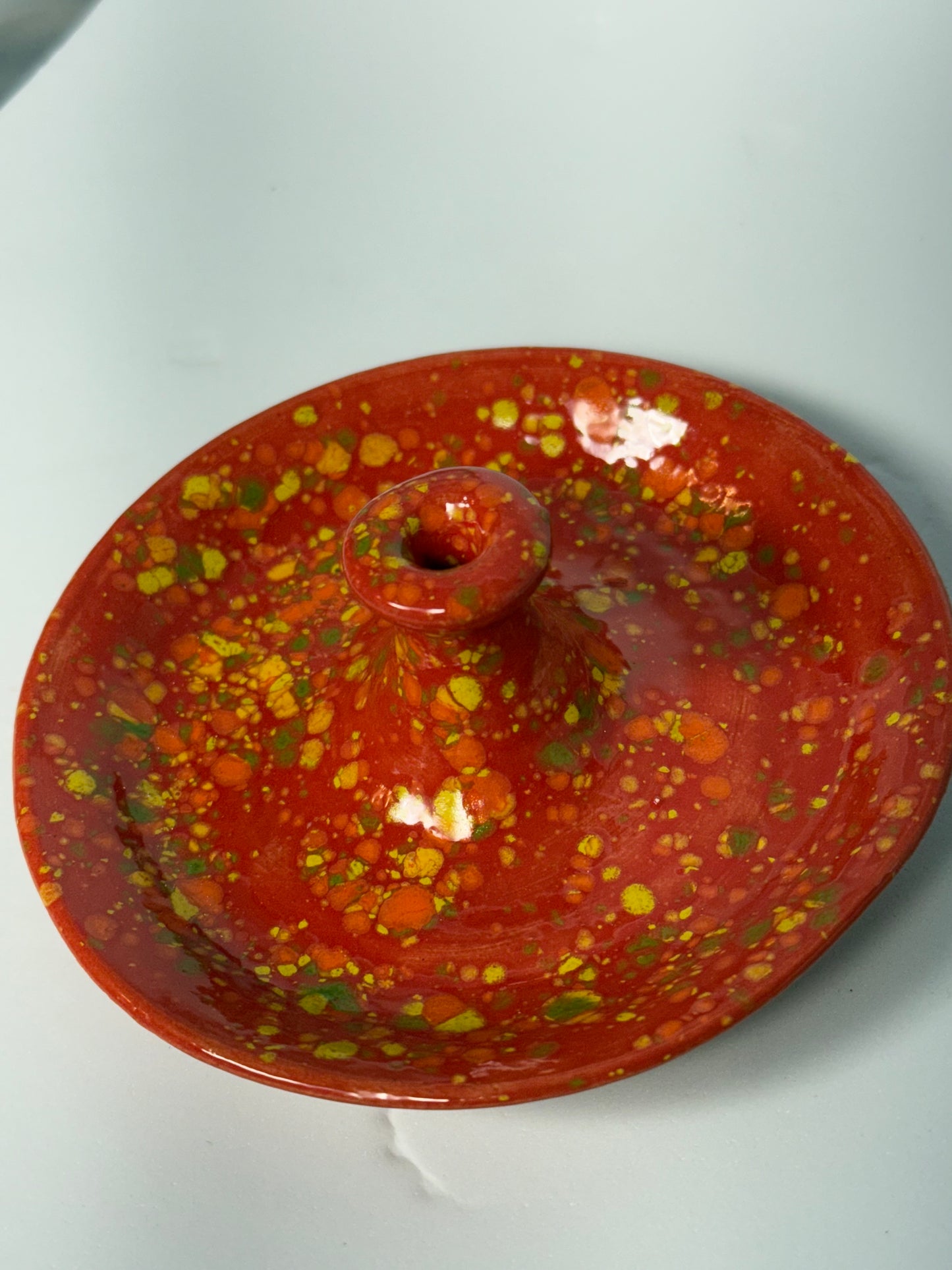 Red Incense Holder