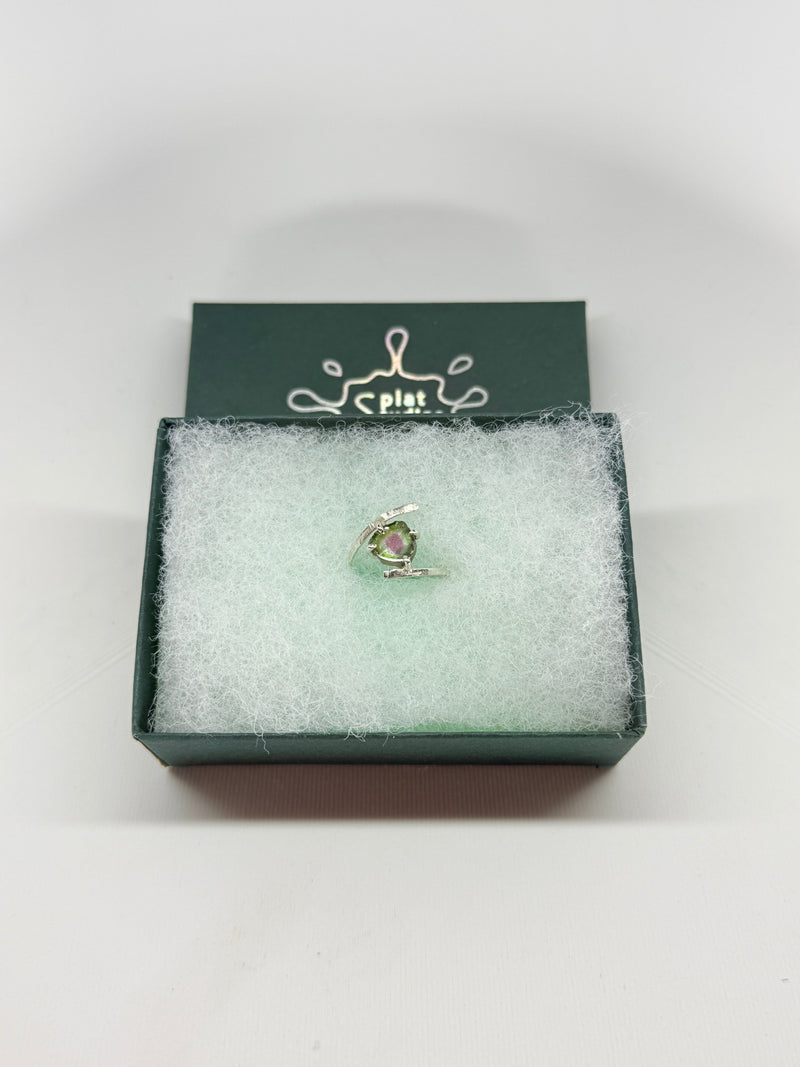 Watermelon Tourmaline Ring