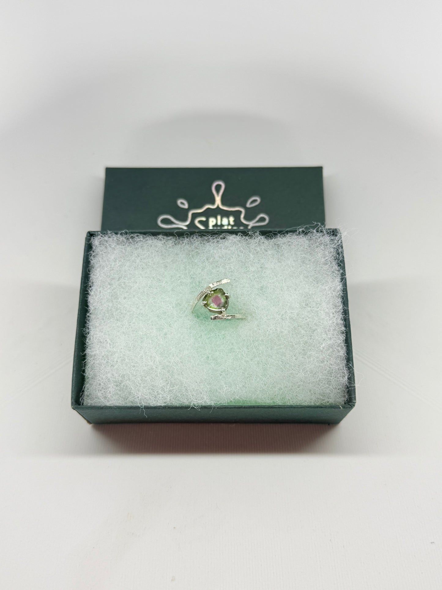 Watermelon Tourmaline Ring