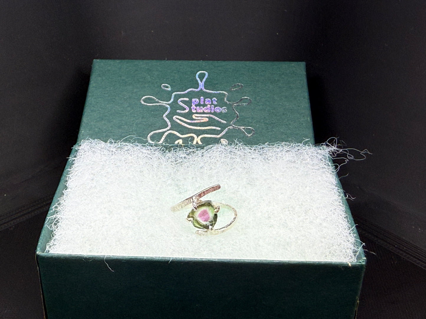 Watermelon Tourmaline Ring