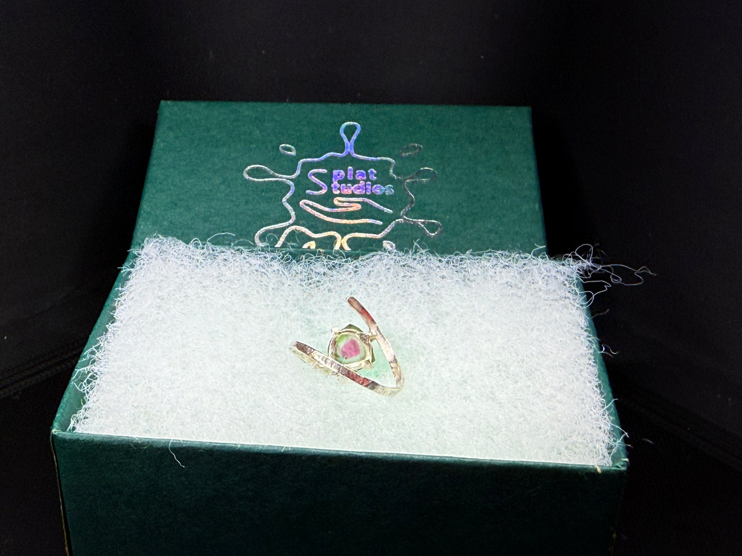Watermelon Tourmaline Ring